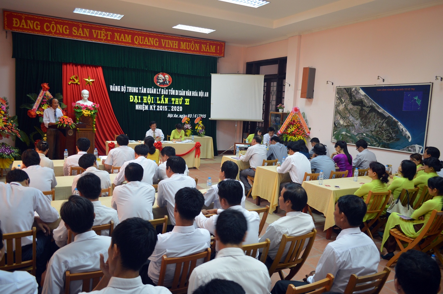 Đại hội Đảng bộ Trung tâm Quản lý Bảo tồn Di sản Văn hóa Hội An, lần thứ VI, nhiệm kỳ 2015 - 2020